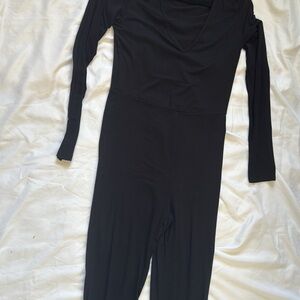 Black Long Sleeve Jumpsuit